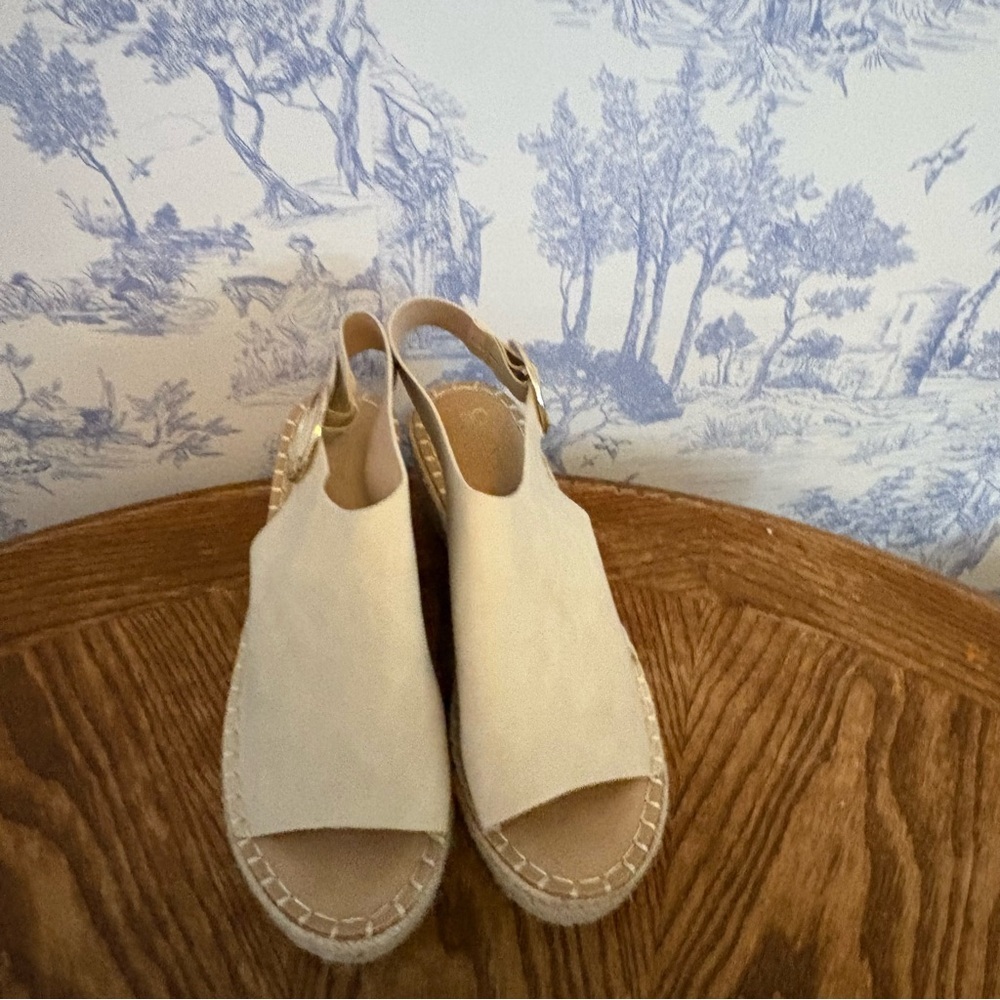Catherines Cream Espadrille Slingbacks